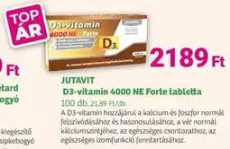 Herbaház JUTAVIT D3-vitamin 4000 NE Forte tabletta ajánlat