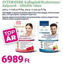 Herbaház INTERHERB Kollagén&Hyaluronsav italporok ajánlat