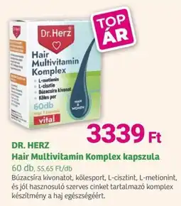 Herbaház DR. HERZ Hair Multivitamin Komplex kapszula ajánlat