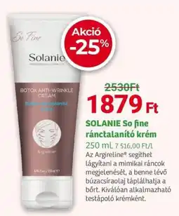 Herbaház SOLANIE So fine ránctalanító krém ajánlat