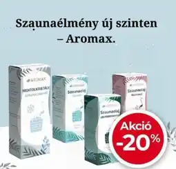 Herbaház Szaunaélmény új szinten - Aromax ajánlat