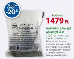 Herbaház NATURPOLC Parajdi párologtató só ajánlat