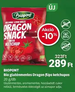 Herbaház BIOPONT Bio gluténmentes Dragon flips ketchupos ajánlat