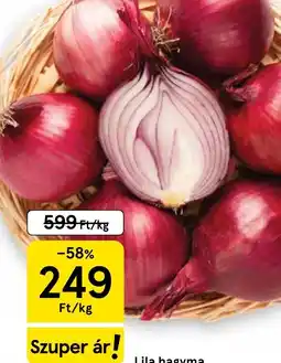 Tesco Lila hagyma ajánlat