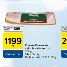 Tesco KOMETA Kamencás császárszalonna csík ajánlat
