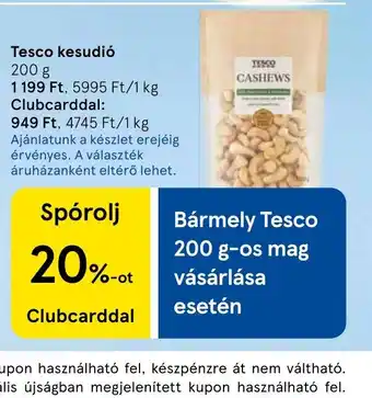 Tesco Tesco kesudi ajánlat