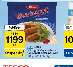 Tesco Retro Bélszínes rol ajánlat
