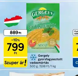 Tesco GERGELY gyorsfagyasztott vadasmártás ajánlat
