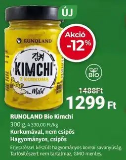 Herbaház RUNOLAND Bio Kimchi ajánlat