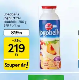 Tesco Jogobella joghurtital ajánlat
