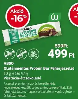 Herbaház ABSO Gluténmentes Protein Bar Fehérjeszelet ajánlat