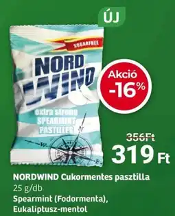 Herbaház NORDWIND Cukormentes pasztilla ajánlat