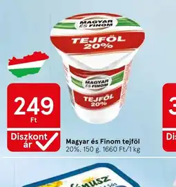 Tesco Magyar és Finom tejföl ajánlat