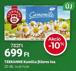 Herbaház TEEKANNE Kamilla filteres tea ajánlat
