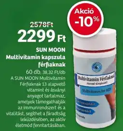 Herbaház SUN MOON Multivitamin kapszula férfiaknak ajánlat