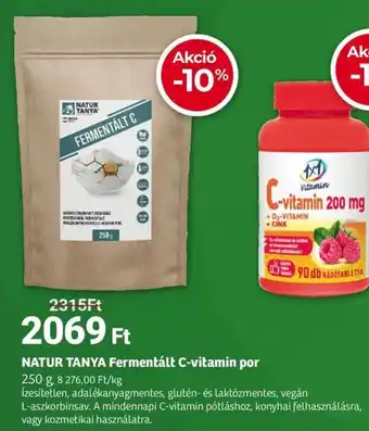 NATUR TANYA Fermentált C-vitamin por