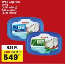 Interspar SPAR vajkrém ajánlat