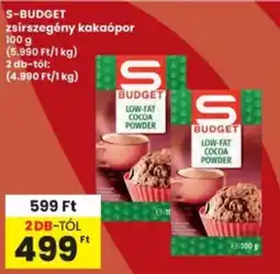 Interspar S-BUDGET zsírszegény kakaópor ajánlat