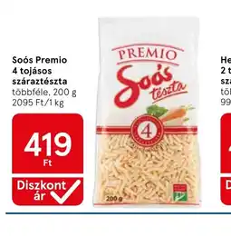Tesco PREMIO Sos száraztészta ajánlat