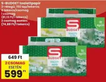S-BUDGET toalettpapír