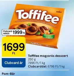 Tesco Toffifee mogyors desszert ajánlat
