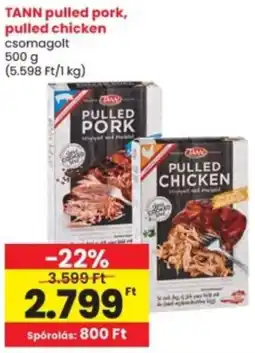 Interspar TANN pulled pork, pulled chicken ajánlat