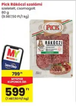 Interspar Pick Rákóczi szalámi ajánlat
