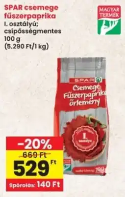 Interspar SPAR csemege fűszerpaprika ajánlat