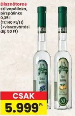 Interspar Disznótoros szilvapálinka, birspálinka ajánlat