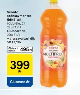 Tesco Sconto szénsavmentes üdítőital ajánlat