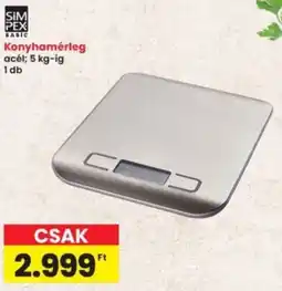 Interspar SIM PEX BASIC Konyhamérleg ajánlat