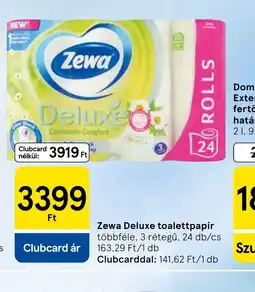 Tesco Zewa Deluxe toalettpapír ajánlat