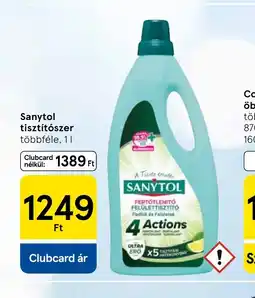 Tesco Sanytol tisztítszer ajánlat