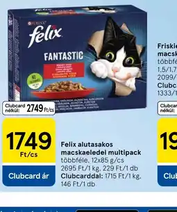 Tesco Felix alutasakos macskaeledel ajánlat