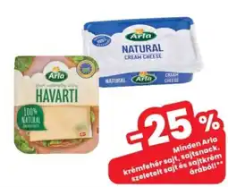 Interspar Arla krémfehér sajt, sajtsnack, szeletelt sajt és sajtkrém ajánlat