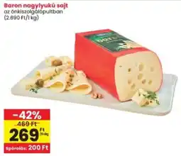 Interspar Baron nagylyukú sajt ajánlat