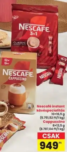 Interspar Nescafé instant kávéspecialitás ajánlat