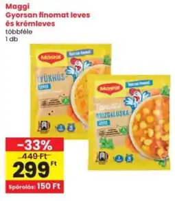 Interspar Maggi Gyorsan finomat leves és krémleves ajánlat