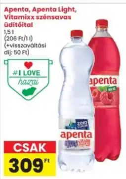 Interspar Apenta, Apenta Light, Vitamixx szénsavas üdítőital ajánlat