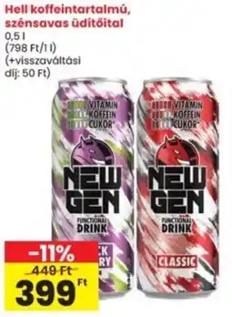 Interspar Hell koffeintartalmú, szénsavas üdítőital ajánlat