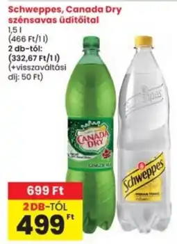 Interspar Schweppes, Canada Dry szénsavas üdítőital ajánlat