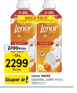 Tesco Lenor öblítő ajánlat