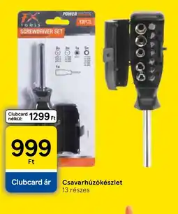 Tesco FX TOOLS Csavarhúz készlet ajánlat