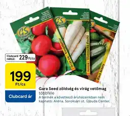 Tesco Gara Seed zöldség és virág vetőmag ajánlat