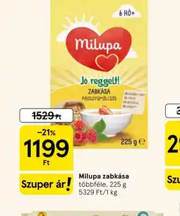 Tesco Milupa zabkása ajánlat