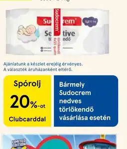 Tesco Sudocrem nedves törlőkendő ajánlat