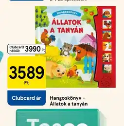 Tesco Hangoskönyv Állatok a tanyán ajánlat