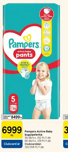 Tesco Pampers Active Baby bugyipelenka ajánlat