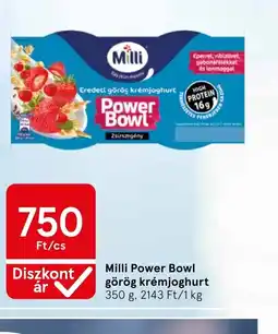 Tesco Milli Power Bowl görög krémjoghurt ajánlat