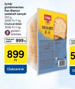 Tesco Sch Clubcard árr Pan Blanco szeletelt kenyér ajánlat